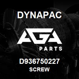 D936750227 Dynapac SCREW | AGA Parts