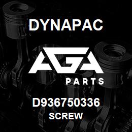 D936750336 Dynapac SCREW | AGA Parts