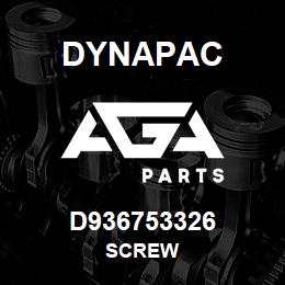 D936753326 Dynapac SCREW | AGA Parts