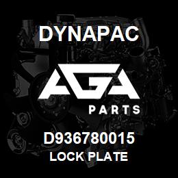 D936780015 Dynapac LOCK PLATE | AGA Parts