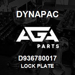 D936780017 Dynapac LOCK PLATE | AGA Parts