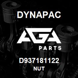 D937181122 Dynapac NUT | AGA Parts