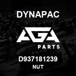 D937181239 Dynapac NUT | AGA Parts