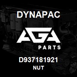 D937181921 Dynapac NUT | AGA Parts