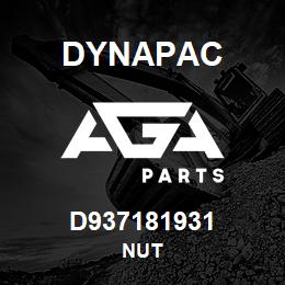 D937181931 Dynapac NUT | AGA Parts