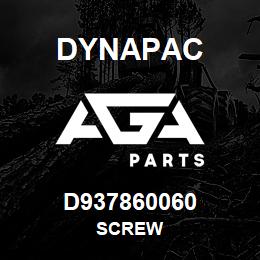 D937860060 Dynapac SCREW | AGA Parts