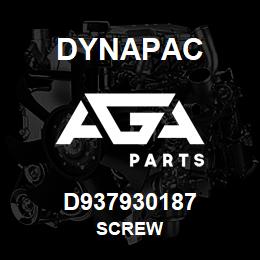 D937930187 Dynapac SCREW | AGA Parts