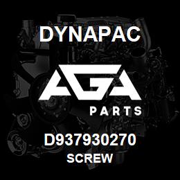 D937930270 Dynapac SCREW | AGA Parts