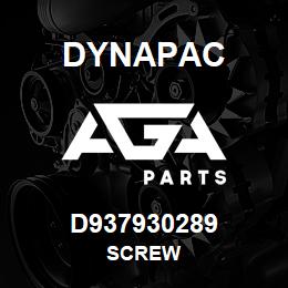 D937930289 Dynapac SCREW | AGA Parts