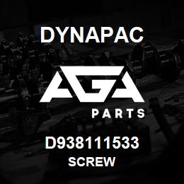 D938111533 Dynapac SCREW | AGA Parts