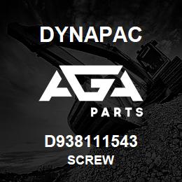 D938111543 Dynapac SCREW | AGA Parts