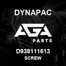 D938111613 Dynapac SCREW | AGA Parts