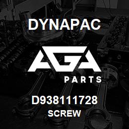 D938111728 Dynapac SCREW | AGA Parts