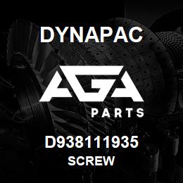 D938111935 Dynapac SCREW | AGA Parts