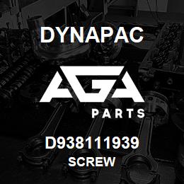 D938111939 Dynapac SCREW | AGA Parts