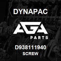 D938111940 Dynapac SCREW | AGA Parts