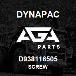 D938116505 Dynapac SCREW | AGA Parts