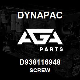 D938116948 Dynapac SCREW | AGA Parts