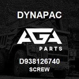 D938126740 Dynapac SCREW | AGA Parts