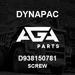 D938150781 Dynapac SCREW | AGA Parts