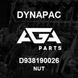 D938190026 Dynapac NUT | AGA Parts