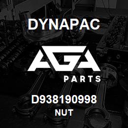 D938190998 Dynapac NUT | AGA Parts