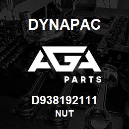 D938192111 Dynapac NUT | AGA Parts