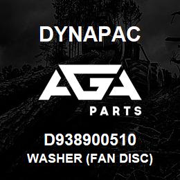 D938900510 Dynapac WASHER (FAN DISC) | AGA Parts