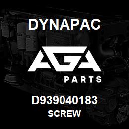 D939040183 Dynapac SCREW | AGA Parts