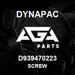 D939470223 Dynapac SCREW | AGA Parts