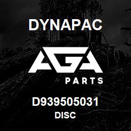 D939505031 Dynapac DISC | AGA Parts