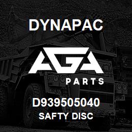 D939505040 Dynapac SAFTY DISC | AGA Parts