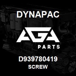 D939780419 Dynapac SCREW | AGA Parts