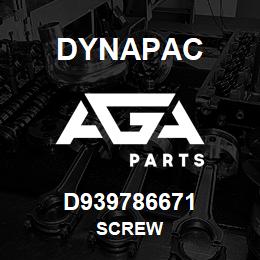 D939786671 Dynapac SCREW | AGA Parts