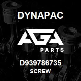 D939786735 Dynapac SCREW | AGA Parts