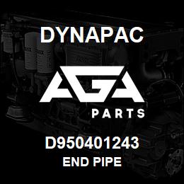 D950401243 Dynapac END PIPE | AGA Parts