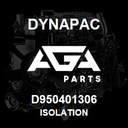 D950401306 Dynapac ISOLATION | AGA Parts