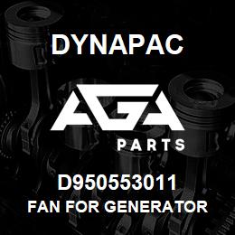 D950553011 Dynapac FAN FOR GENERATOR | AGA Parts