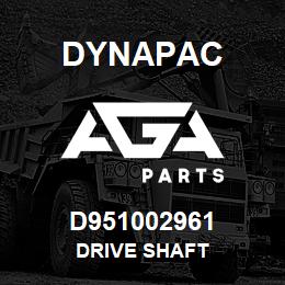 D951002961 Dynapac DRIVE SHAFT | AGA Parts