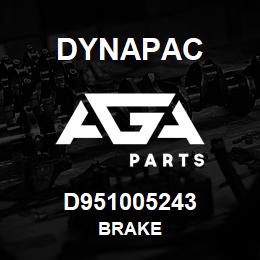 D951005243 Dynapac BRAKE | AGA Parts