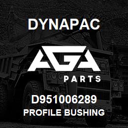 D951006289 Dynapac PROFILE BUSHING | AGA Parts