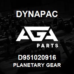 D951020916 Dynapac PLANETARY GEAR | AGA Parts