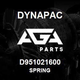 D951021600 Dynapac SPRING | AGA Parts