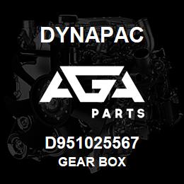 D951025567 Dynapac GEAR BOX | AGA Parts