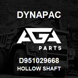 D951029668 Dynapac HOLLOW SHAFT | AGA Parts