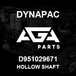 D951029671 Dynapac HOLLOW SHAFT | AGA Parts