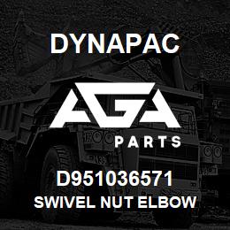 D951036571 Dynapac SWIVEL NUT ELBOW | AGA Parts