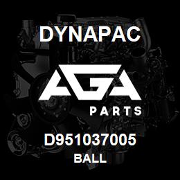 D951037005 Dynapac BALL | AGA Parts