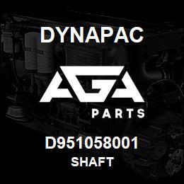 D951058001 Dynapac SHAFT | AGA Parts