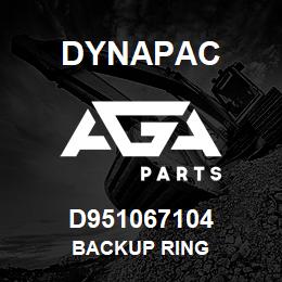 D951067104 Dynapac BACKUP RING | AGA Parts